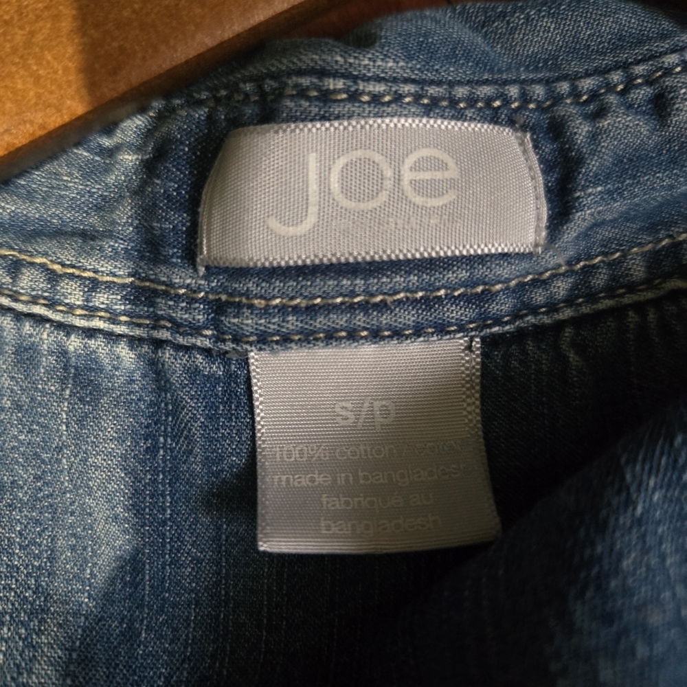 Joe Fresh Denim Button-Up Shirt Western 100% Cotton Size S - Picture 8 of 8